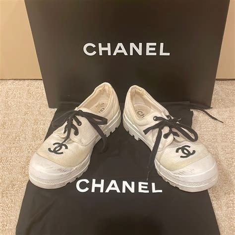 chanel canvas shoes buy online|authentic chanel sneakers.